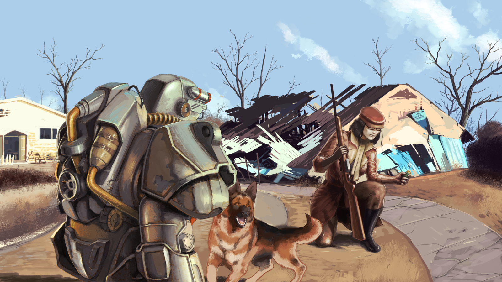 Fallout 4 Power Armor Art Wallpapers