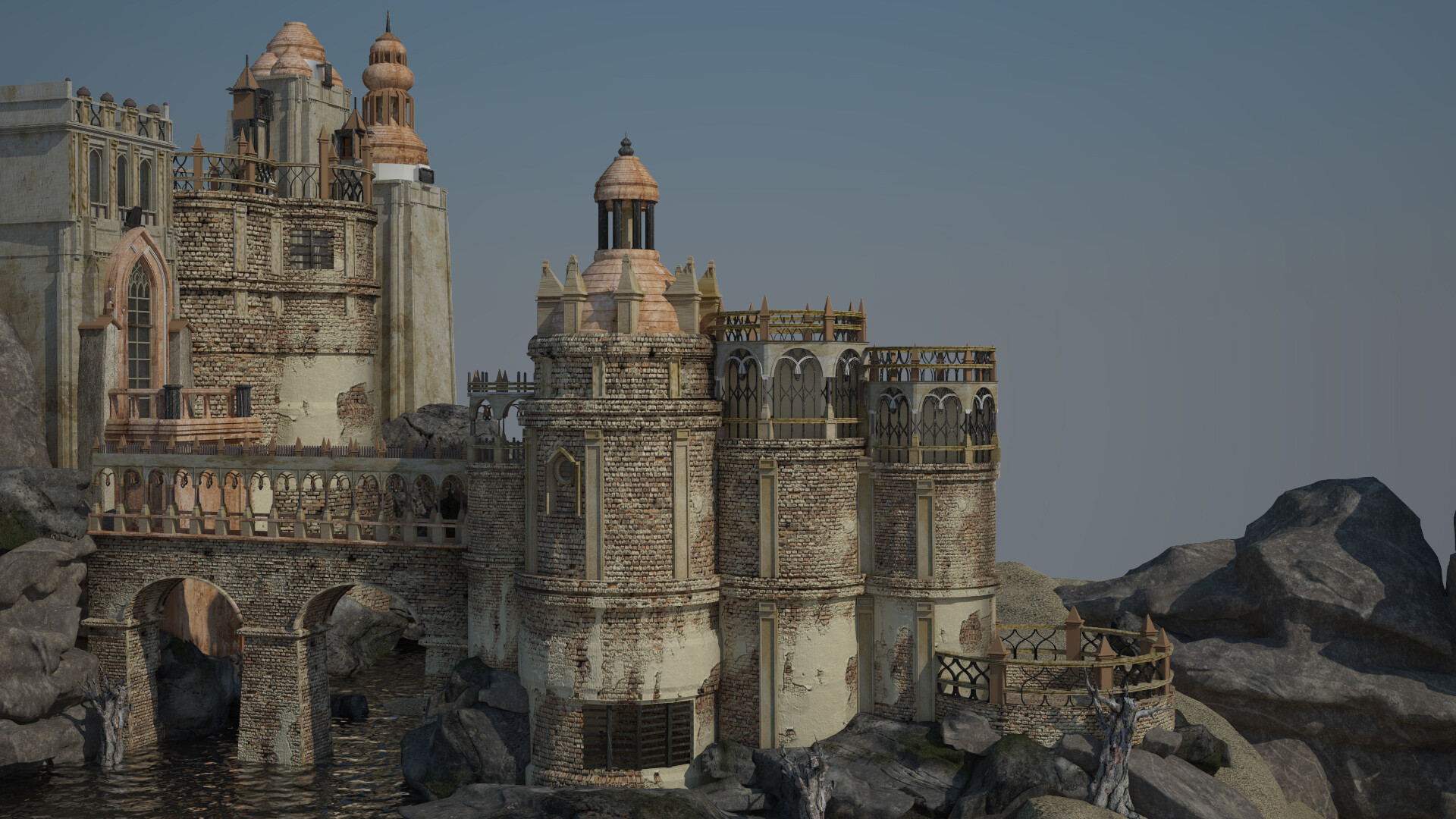 Fantasy Abandoned Castle Wallpapers