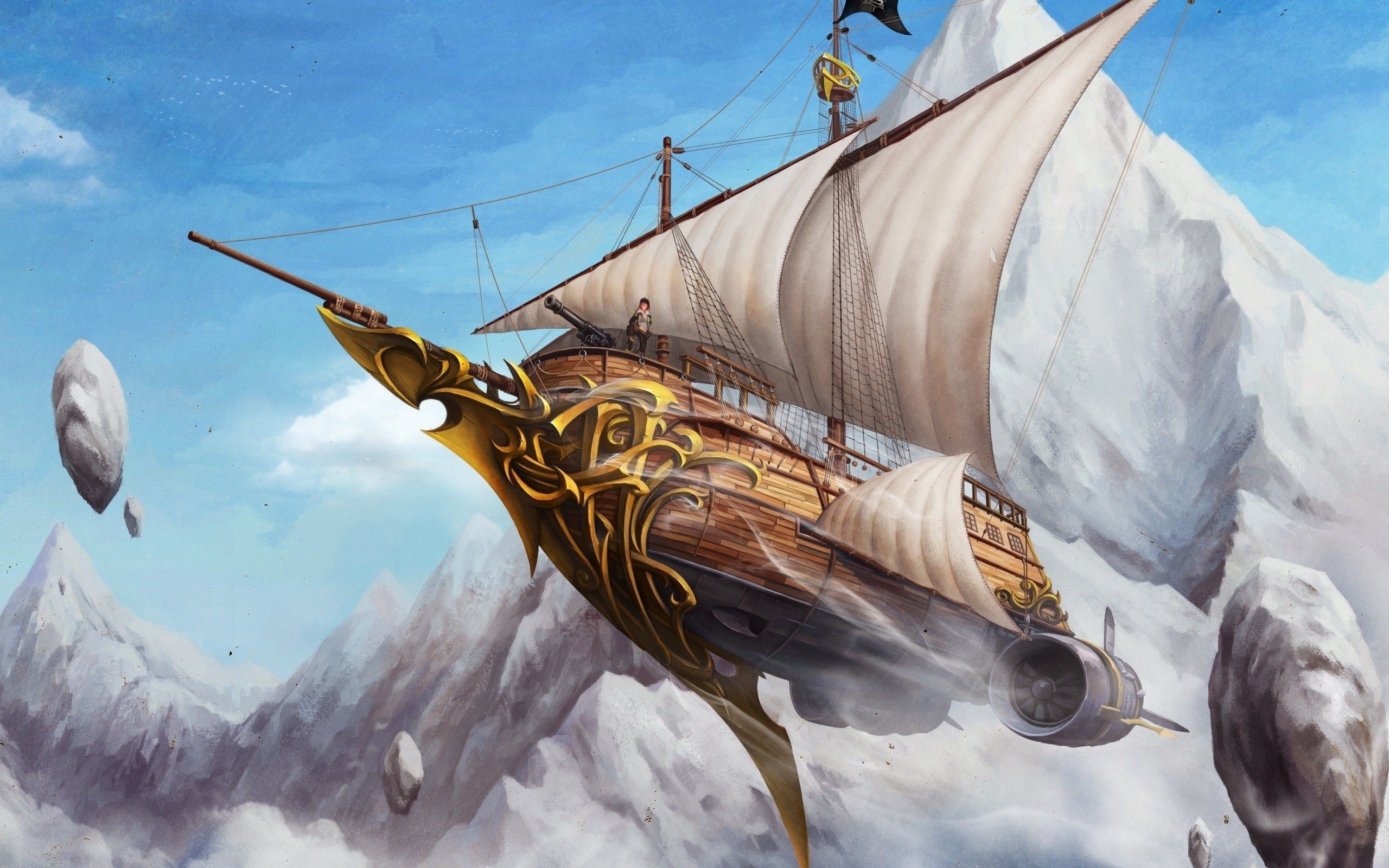 Fantasy Airship Wallpapers