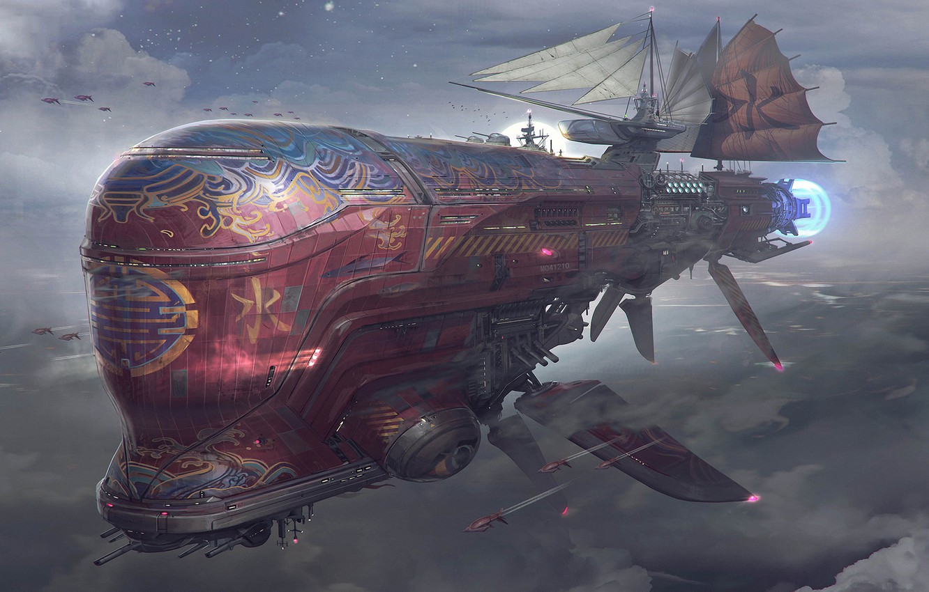 Fantasy Airship Wallpapers