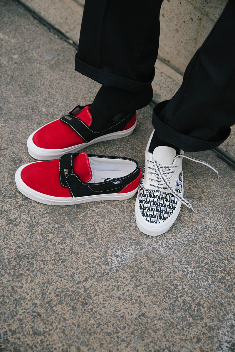 Fear Of God Vans On Feet Wallpapers