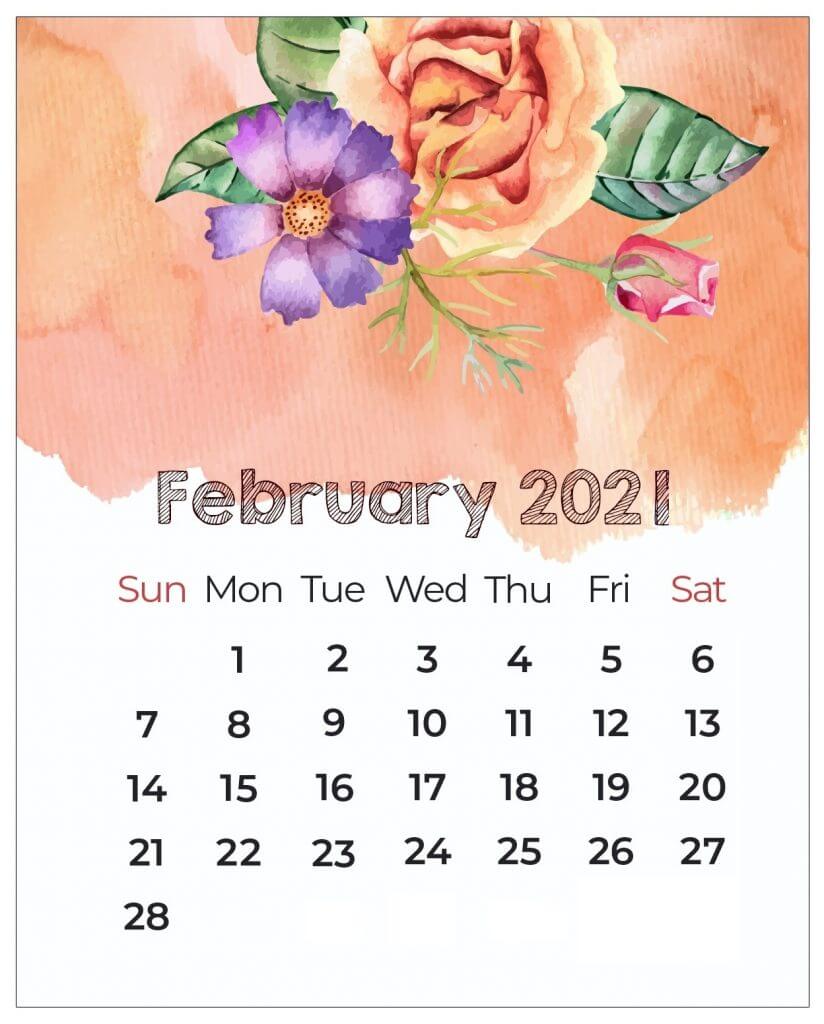 February 2021 Calendar Desktop Wallpapers