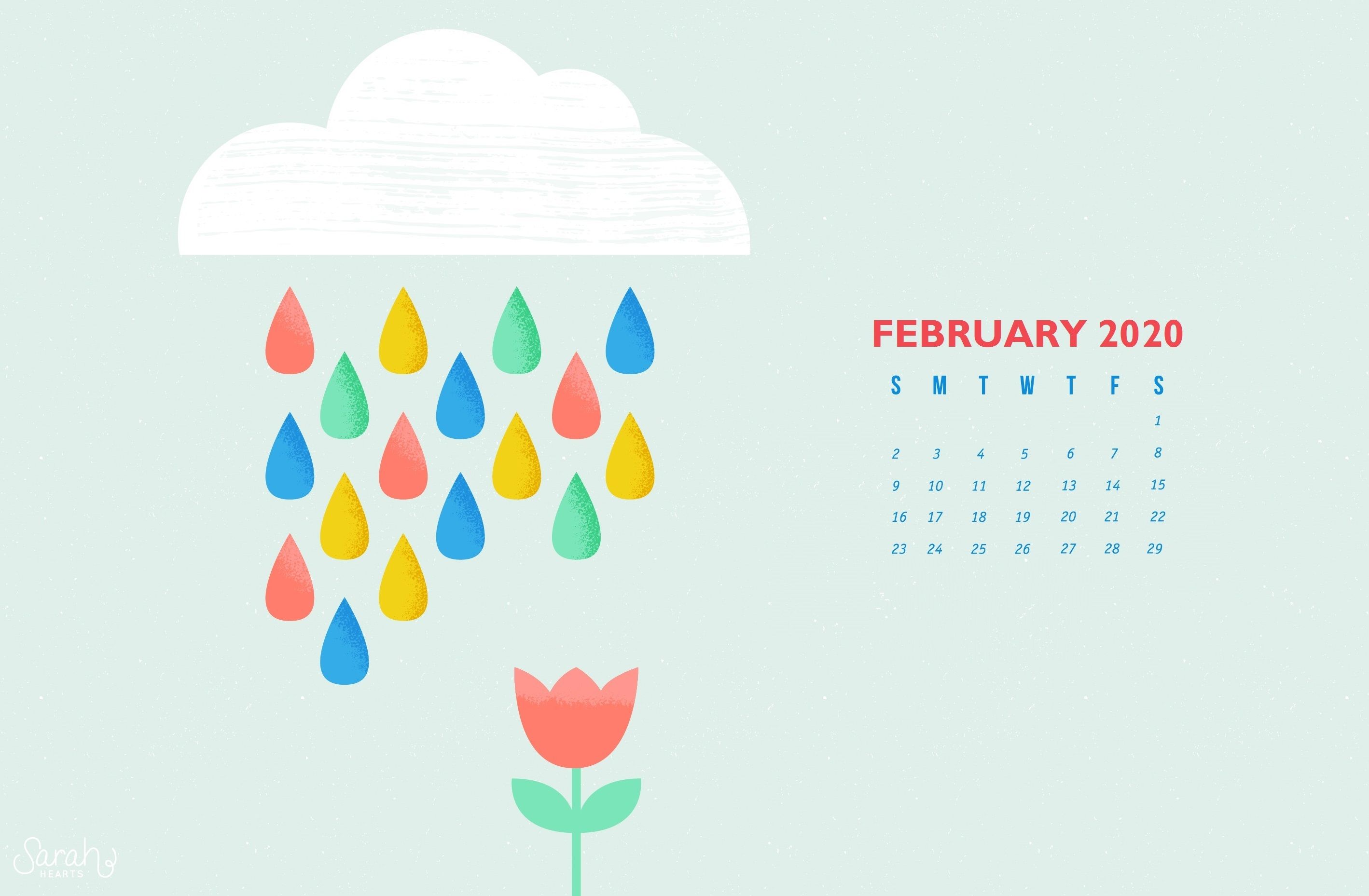 February 2021 Calendar Desktop Wallpapers