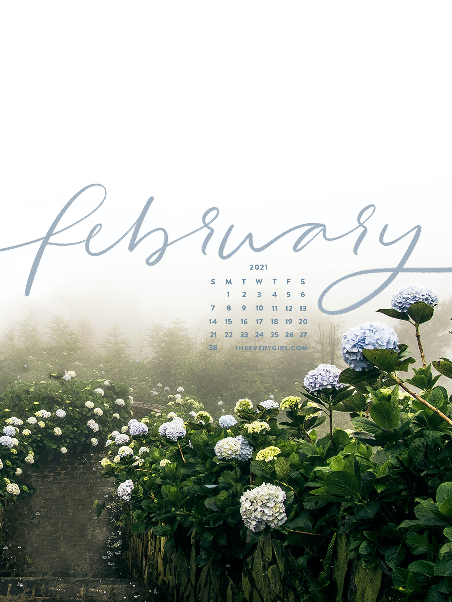 February 2021 Calendar Desktop Wallpapers