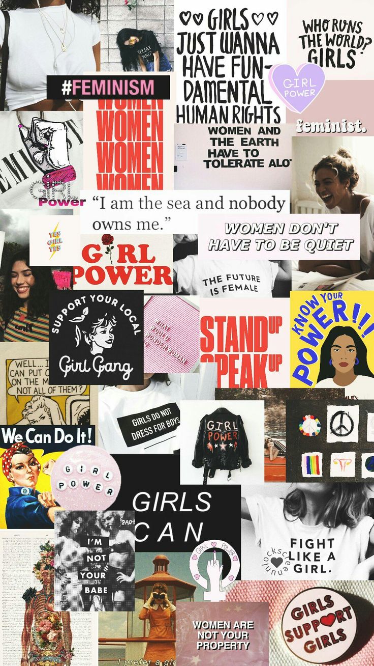 Feminist Collage Wallpapers