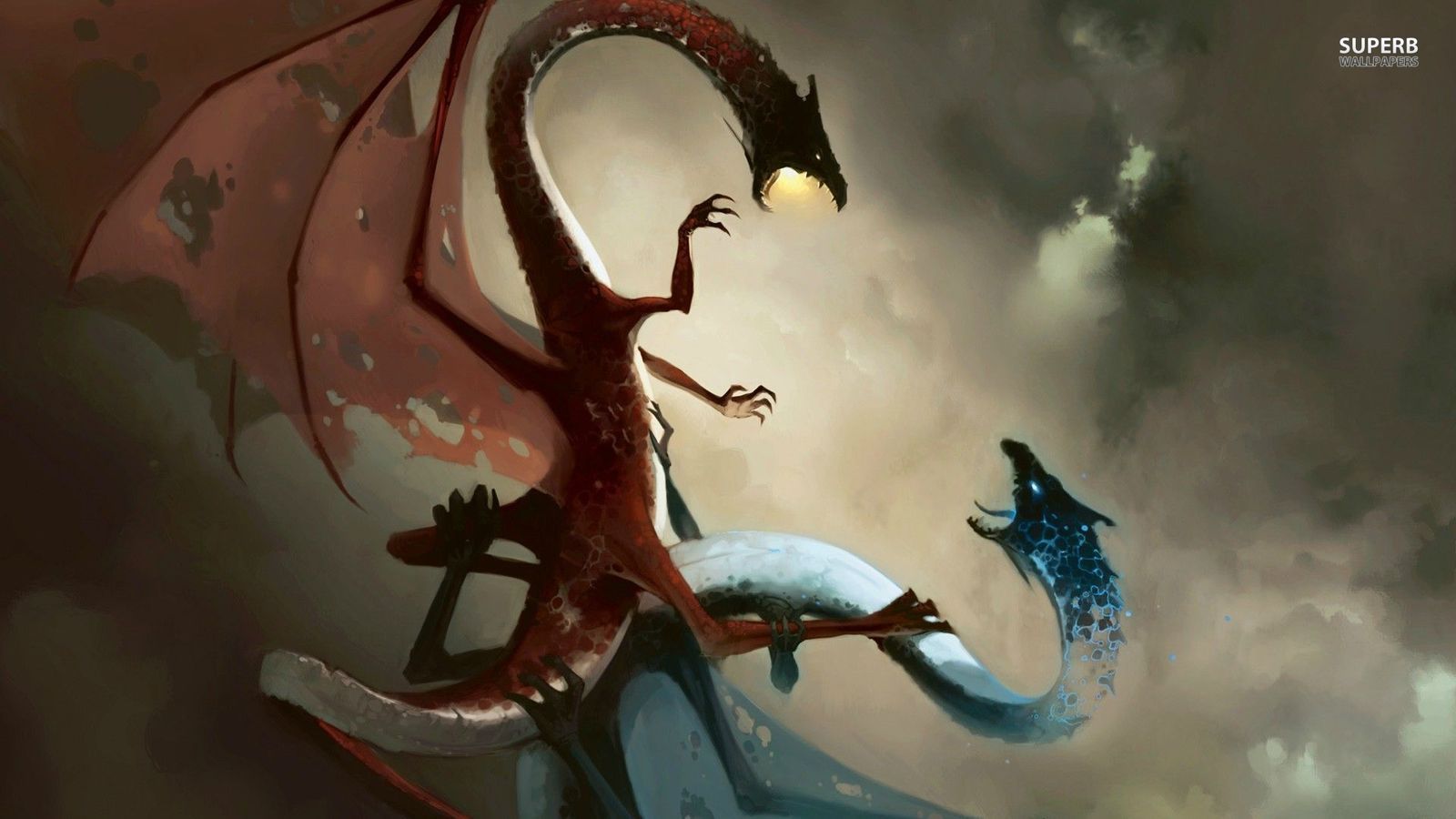 Fire And Ice Dragon Wallpapers