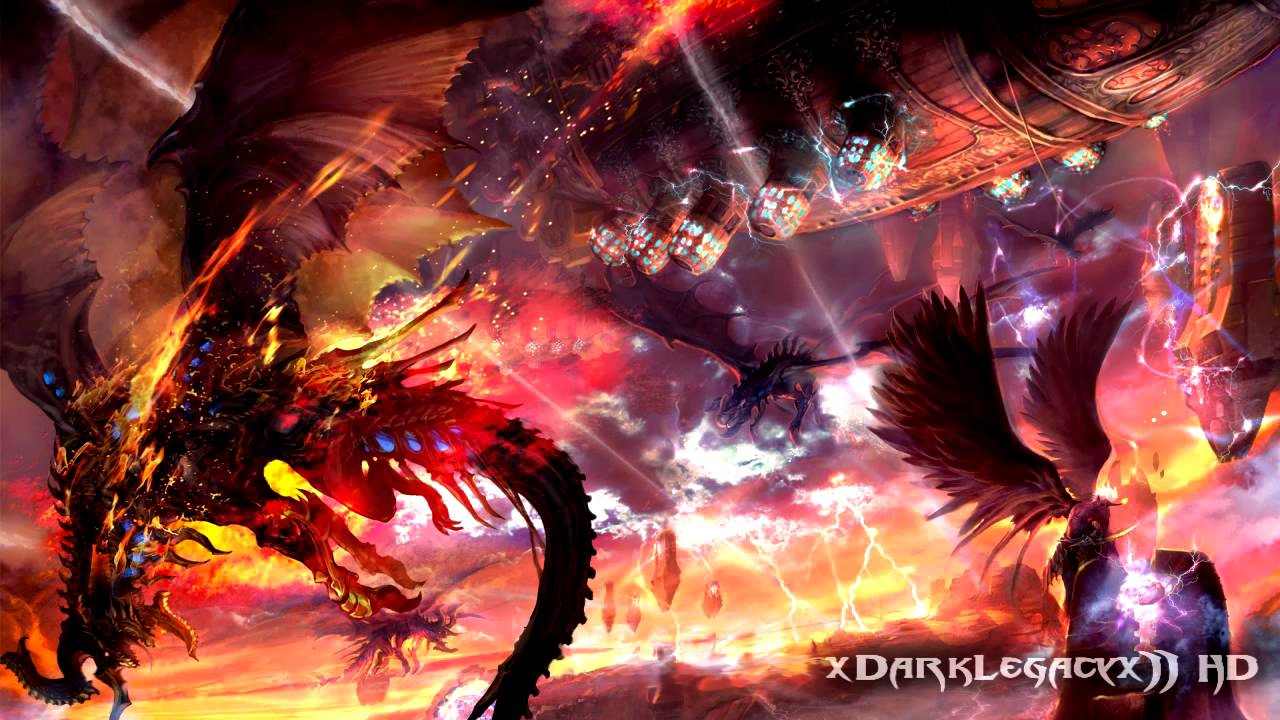 Fire Dragon Vs Lightning Dragon Wallpapers