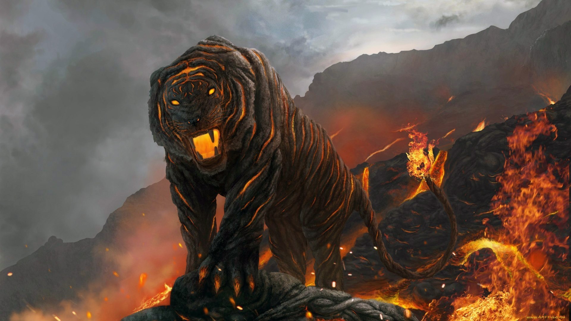 Fire Tiger Wallpapers