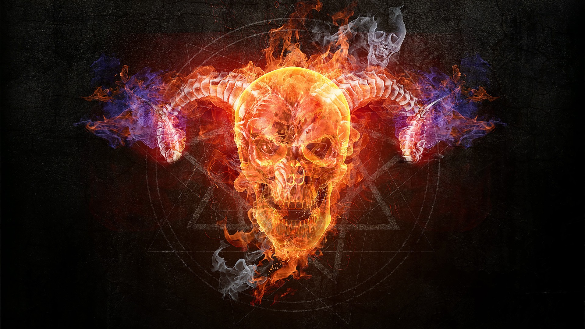 Flame Skull Wallpapers