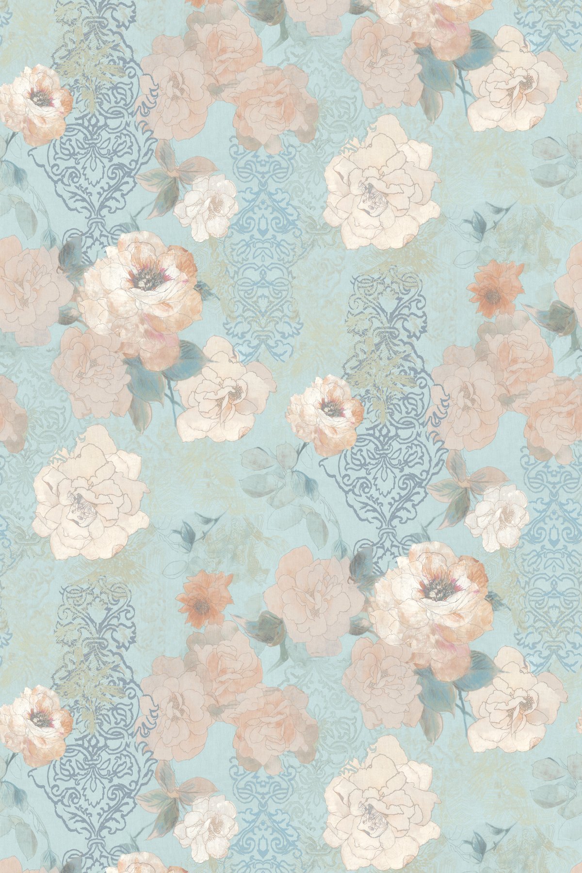 Floral Blue Wallpapers