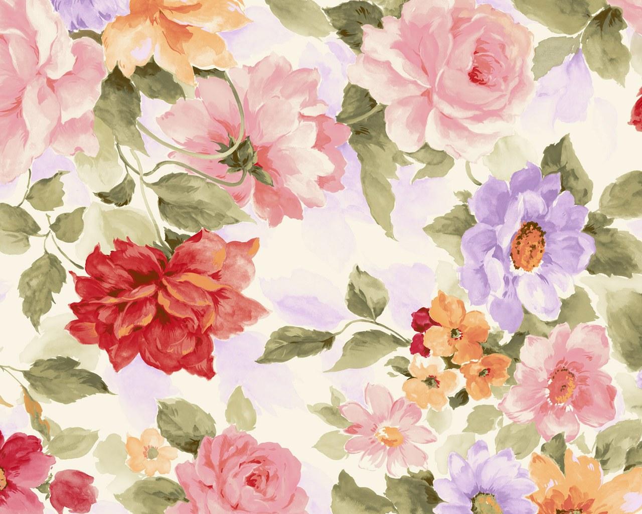 Flower Pattern Desktop Wallpapers