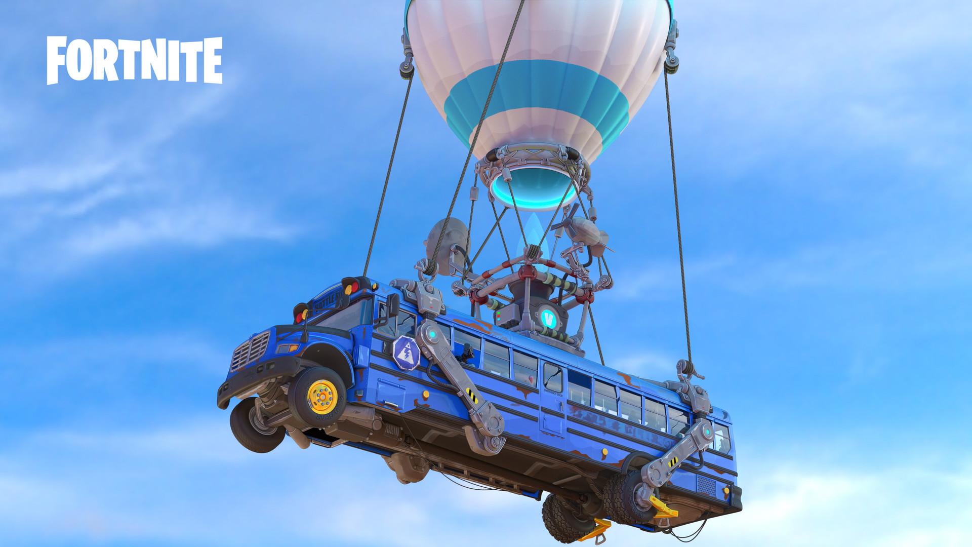 Fortnite Battle Bus Wallpapers