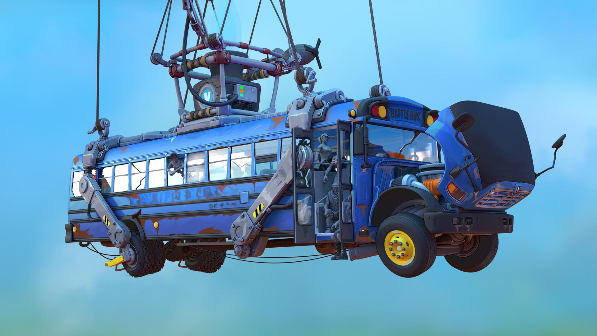 Fortnite Battle Bus Wallpapers