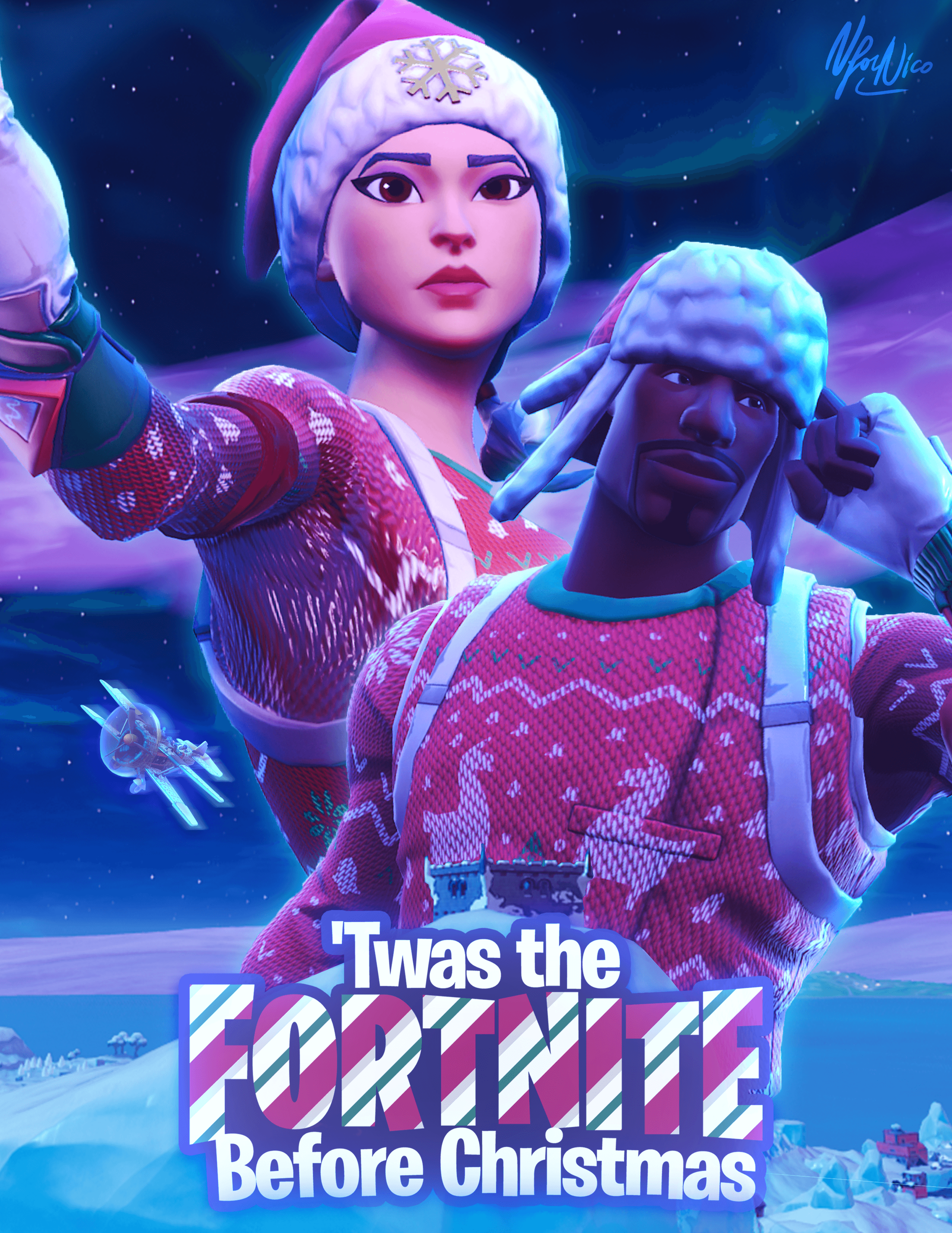 Fortnite Christmas Skins Wallpapers