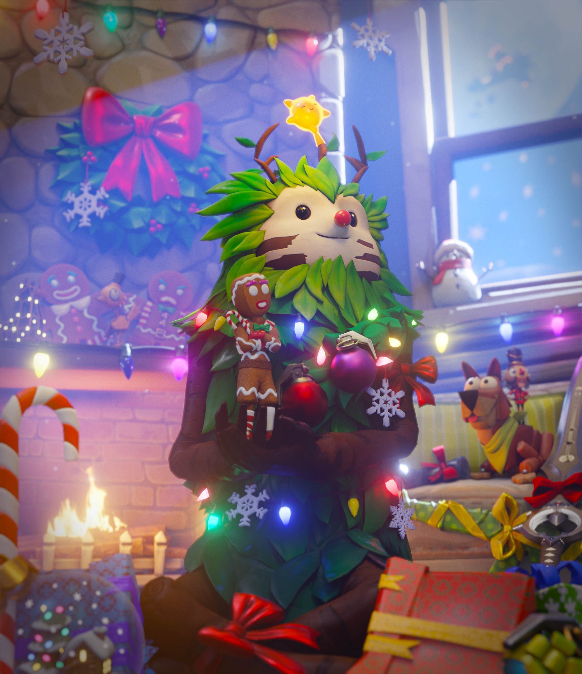 Fortnite Christmas Skins Wallpapers