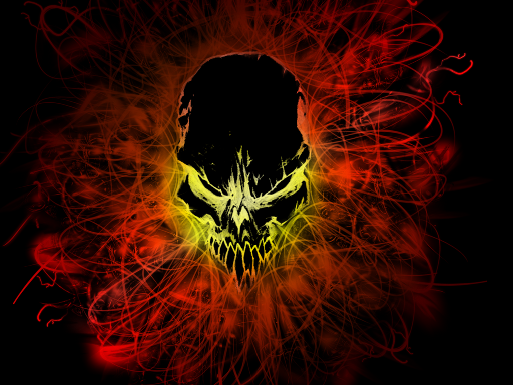 Full Hd Fire Skull Wallpapers