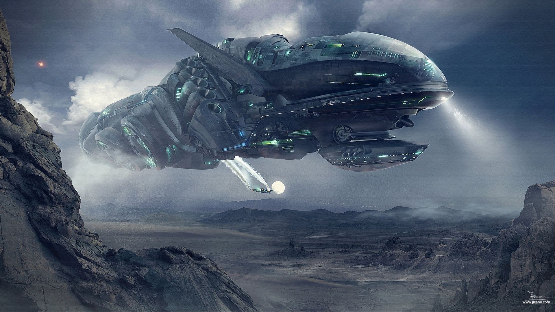 Futuristic Spaceship Wallpapers