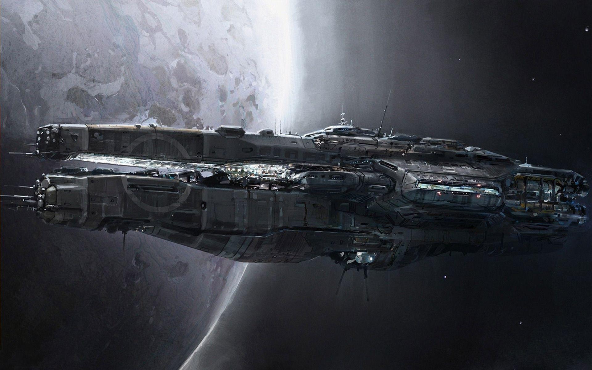 Futuristic Spaceship Wallpapers