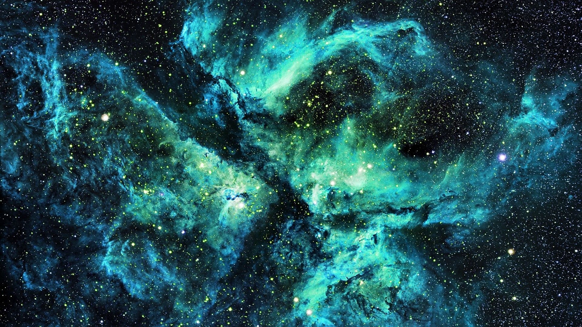 Galaxy Blue And Green Wallpapers