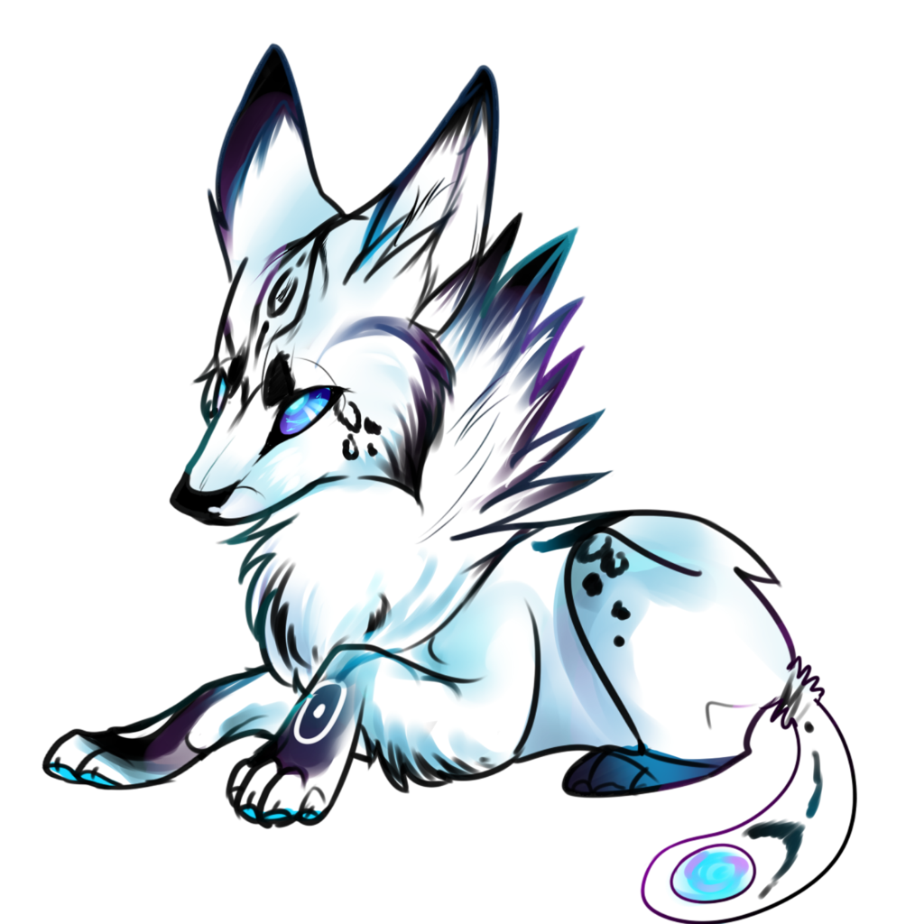 Galaxy Cute Wolf Drawings Wallpapers