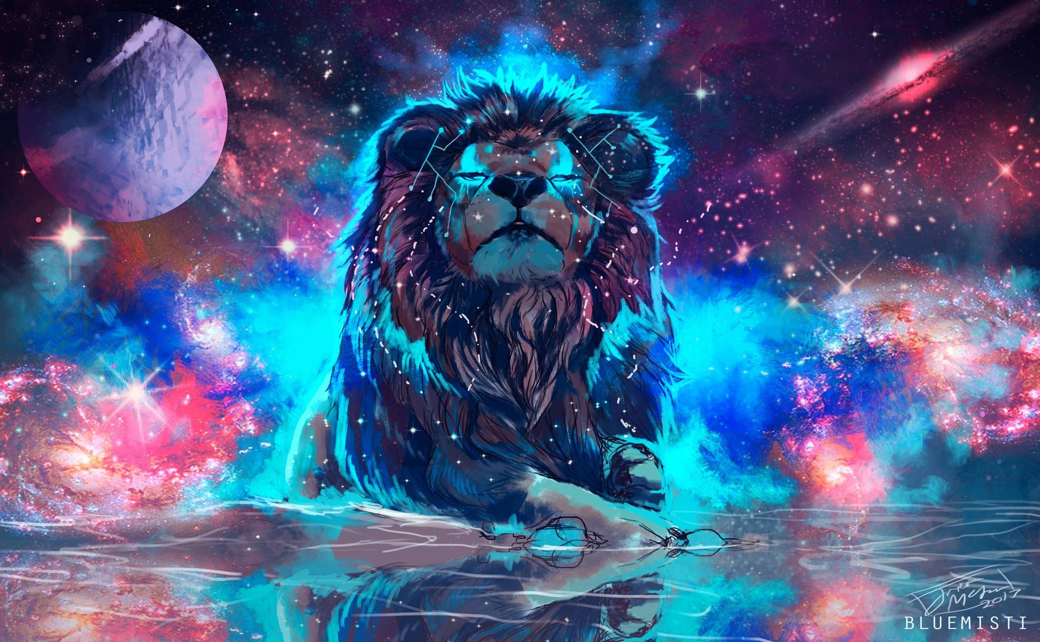 Galaxy Lion Wallpapers