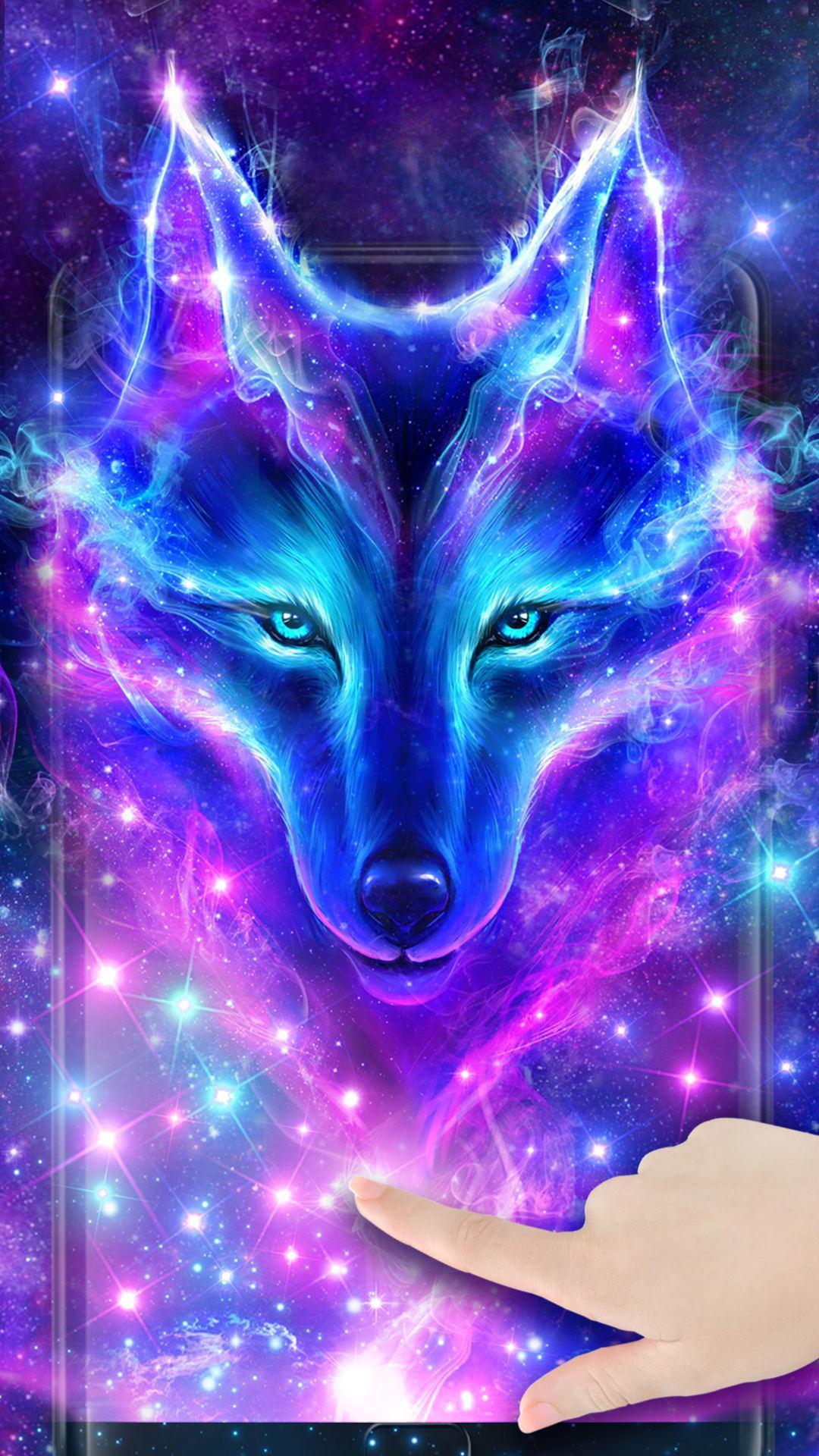 Galaxy Wolf Triangle Wallpapers