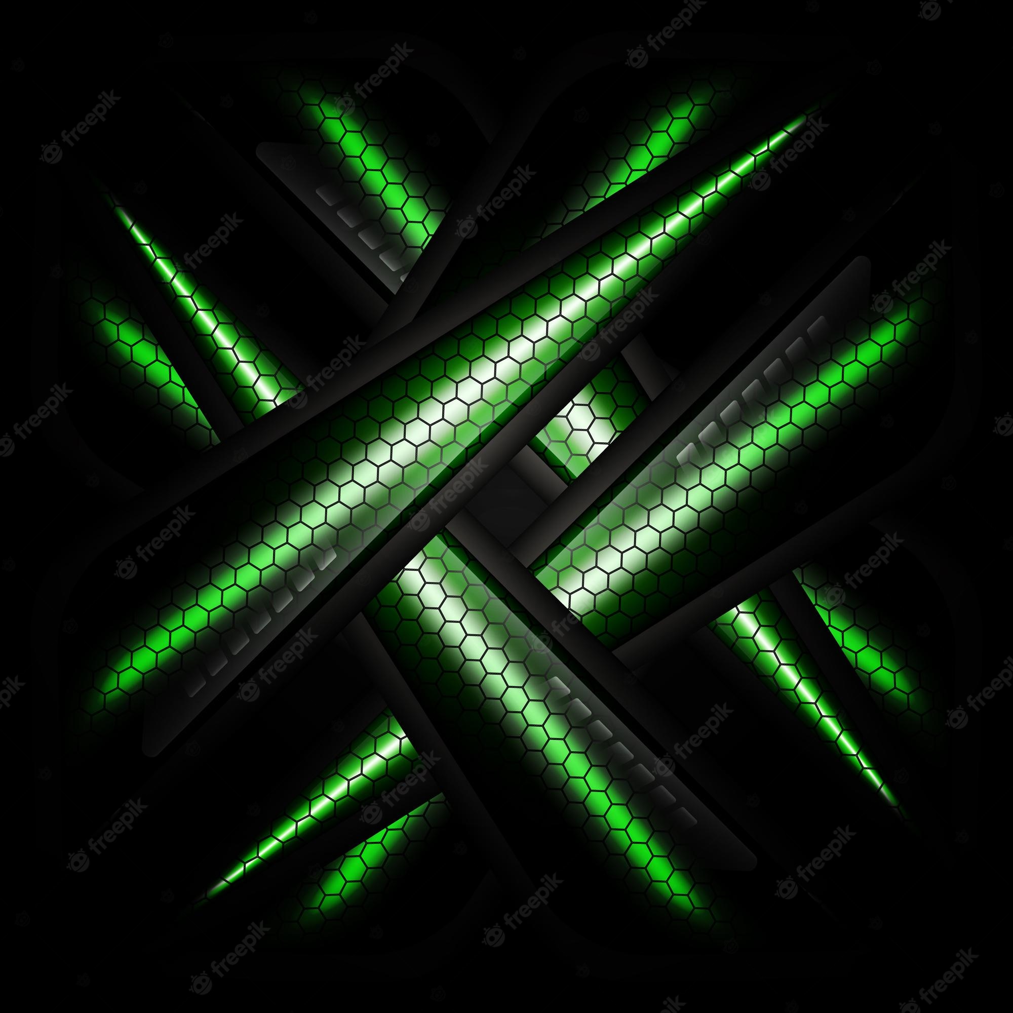 Gaming Black And Green Wallpapers