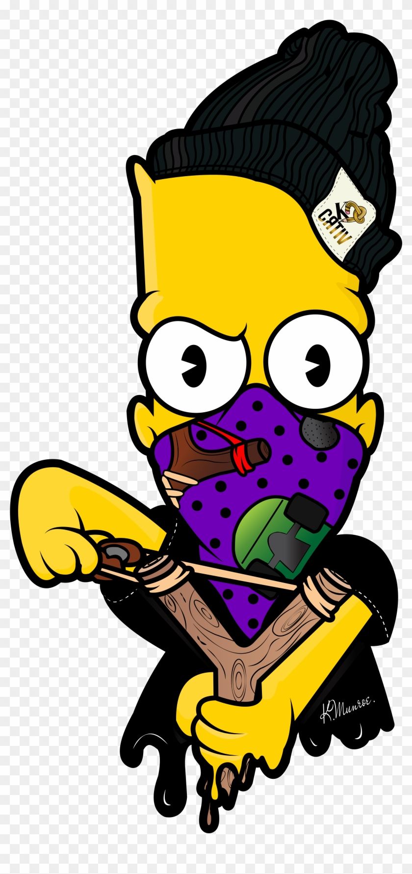 Gangsta Black Bart Simpson Wallpapers