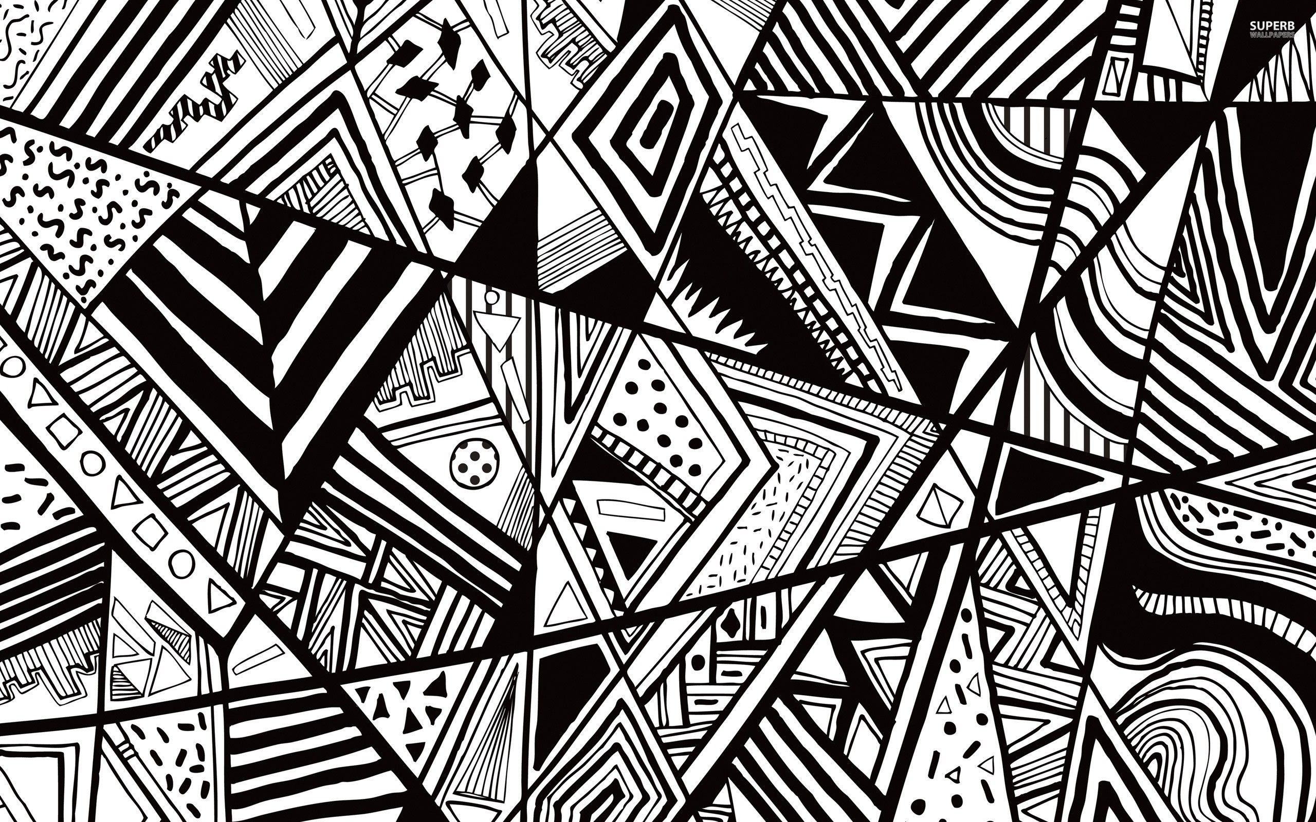 Geometric Black And White Wallpapers