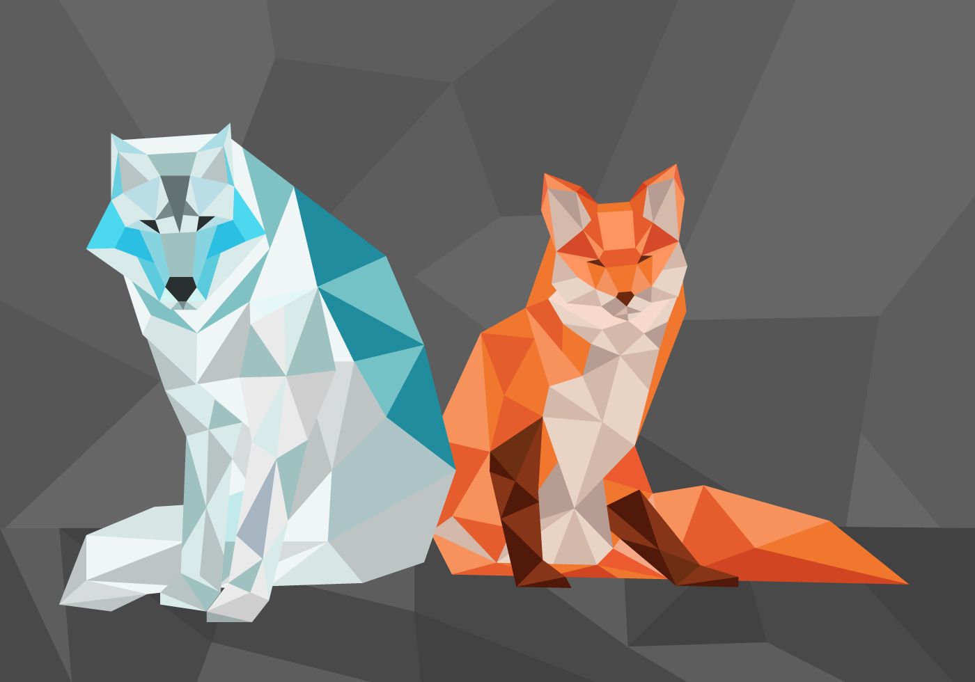 Geometric Fox Wallpapers