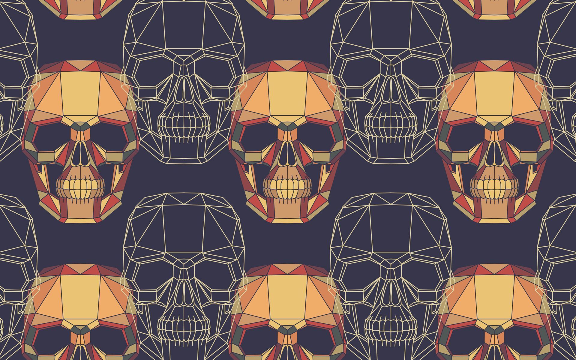 Geometric Skull Wallpapers