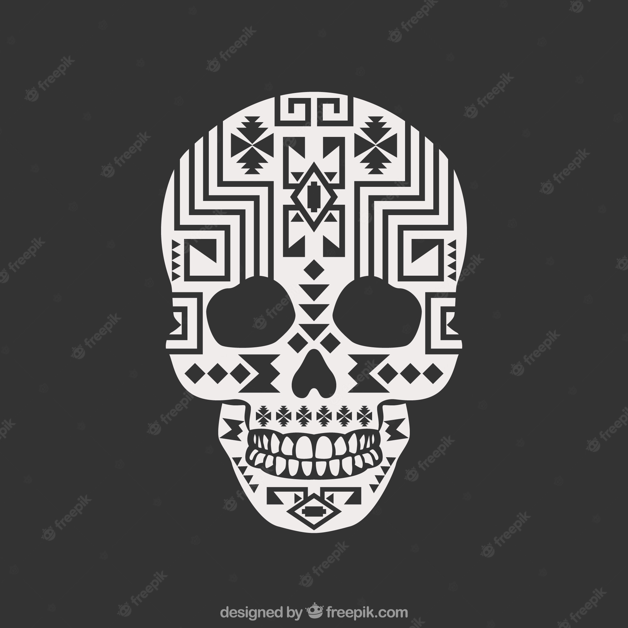 Geometric Skull Wallpapers