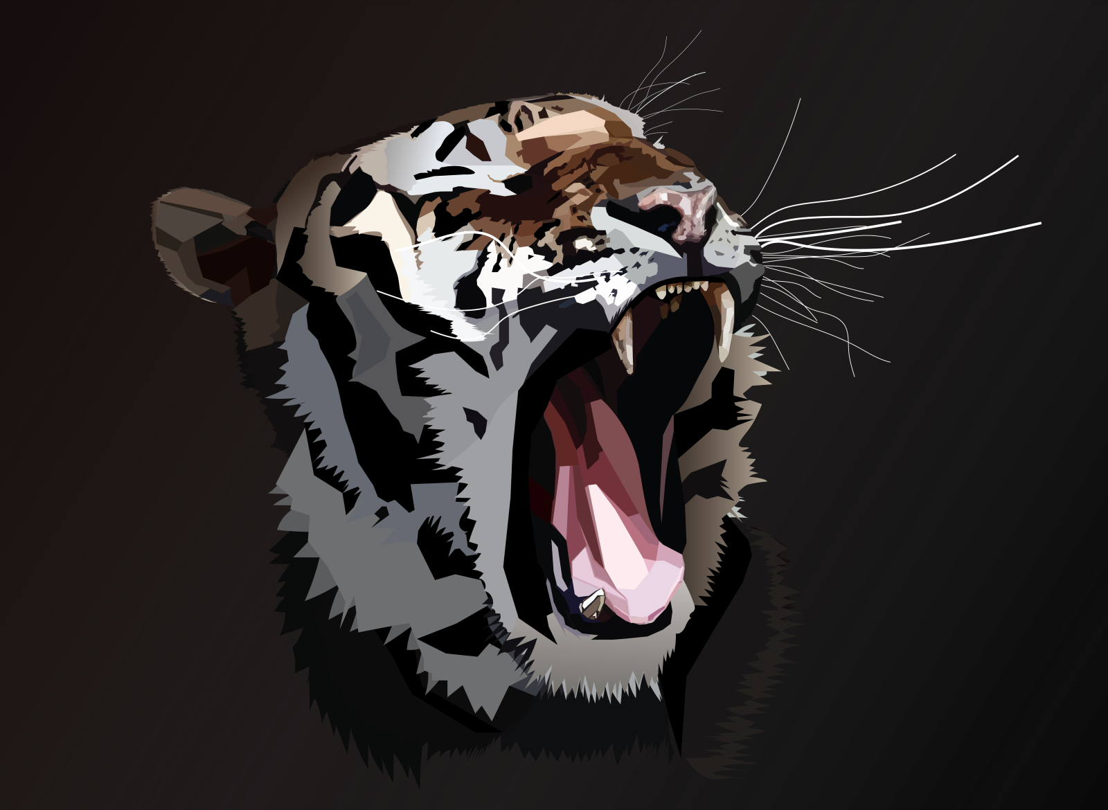 Geometric Tiger Wallpapers