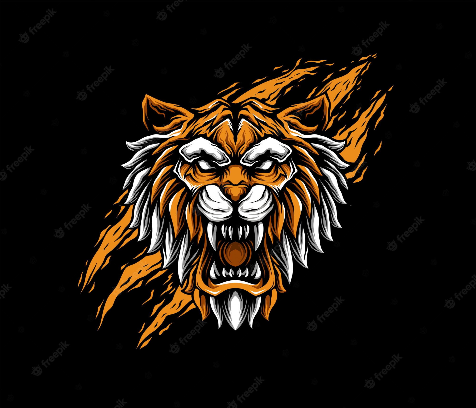 Geometric Tiger Wallpapers