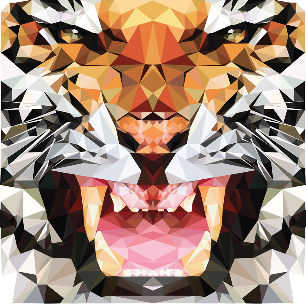 Geometric Tiger Wallpapers