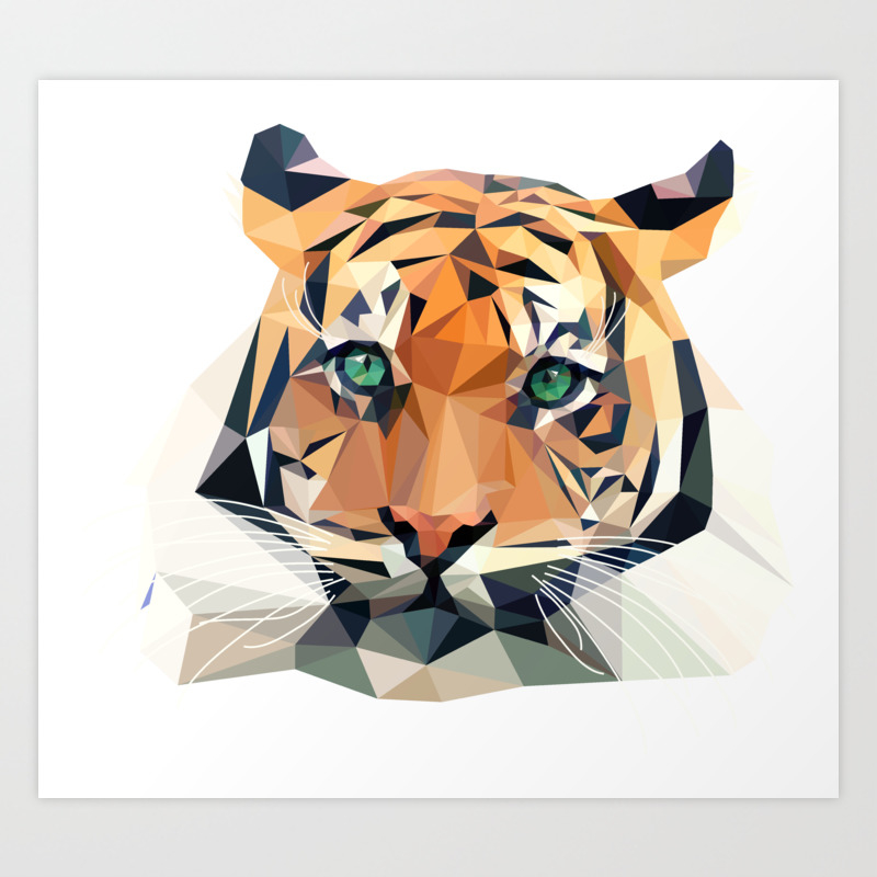 Geometric Tiger Wallpapers