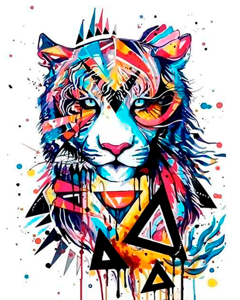 Geometric Tiger Wallpapers