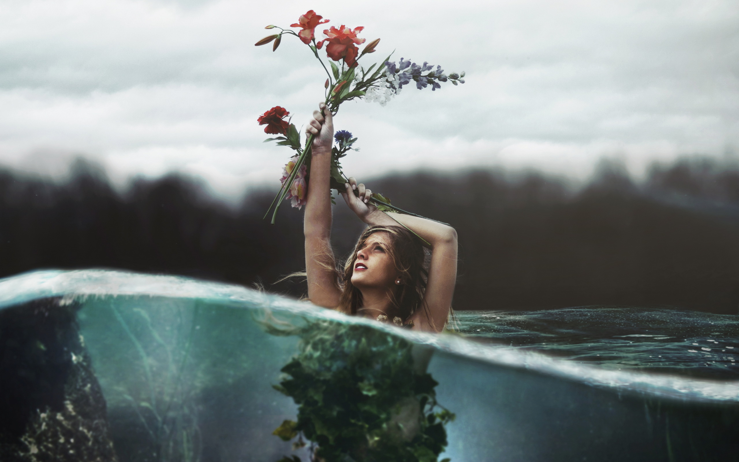 Girl And Water Wallpapers