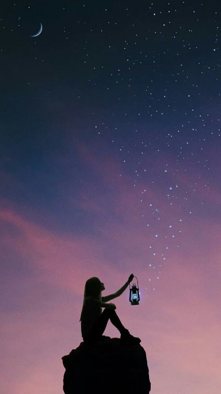 Girl Looking At Sky Wallpapers