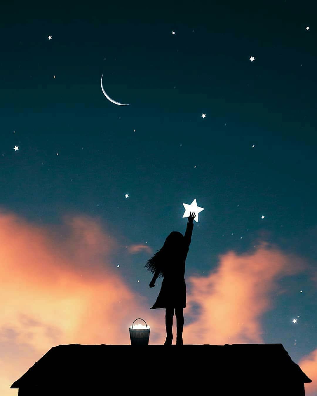 Girl Looking At Sky Wallpapers