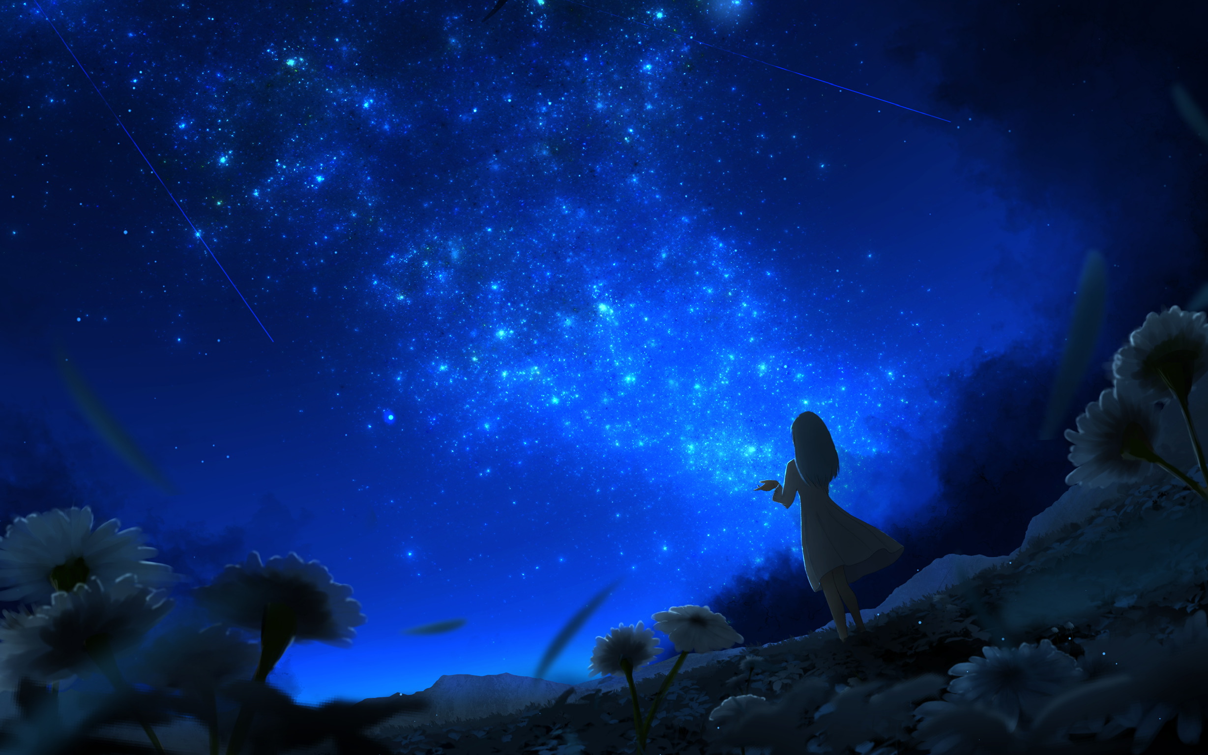 Girl Looking At Sky Wallpapers