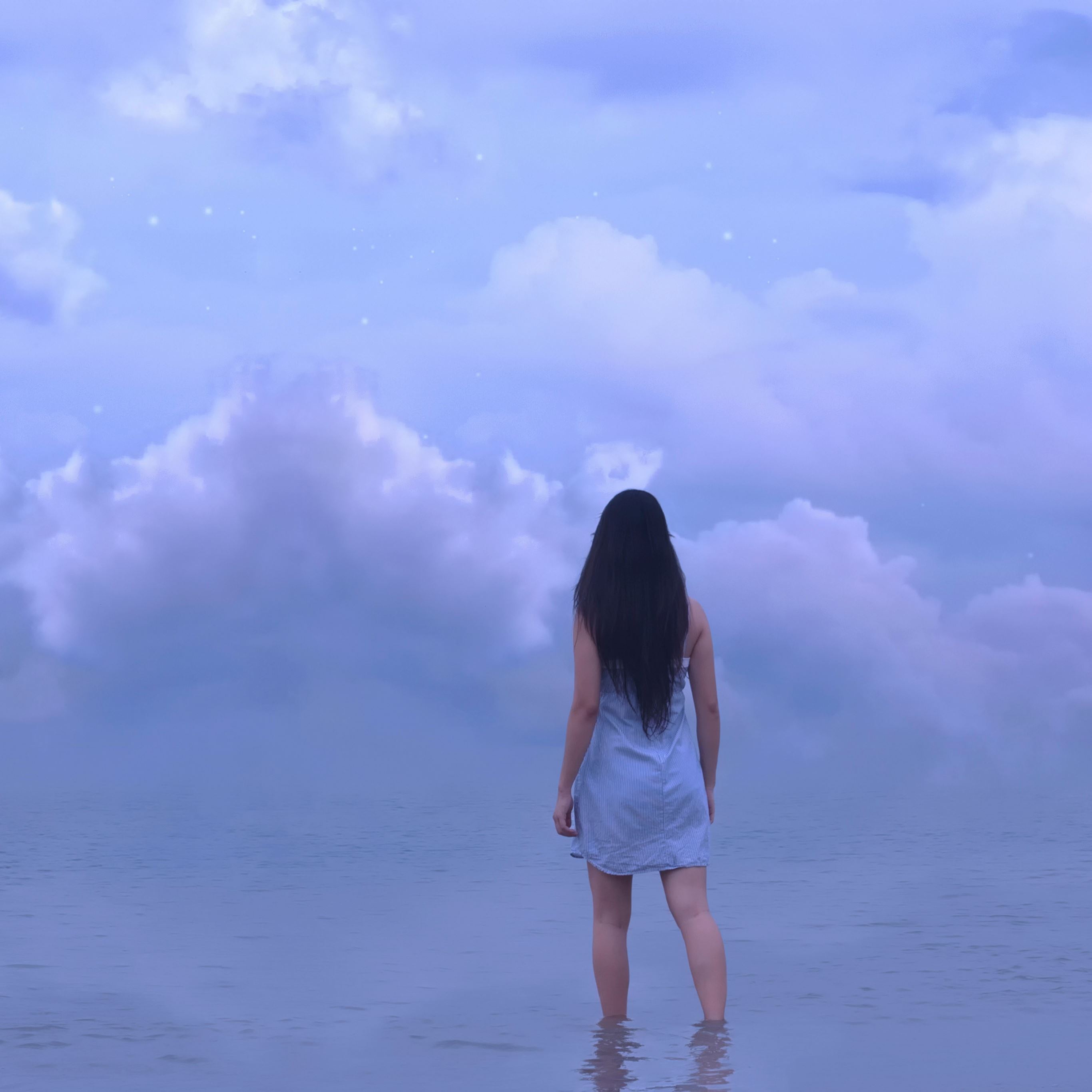 Girl Looking At Sky Wallpapers