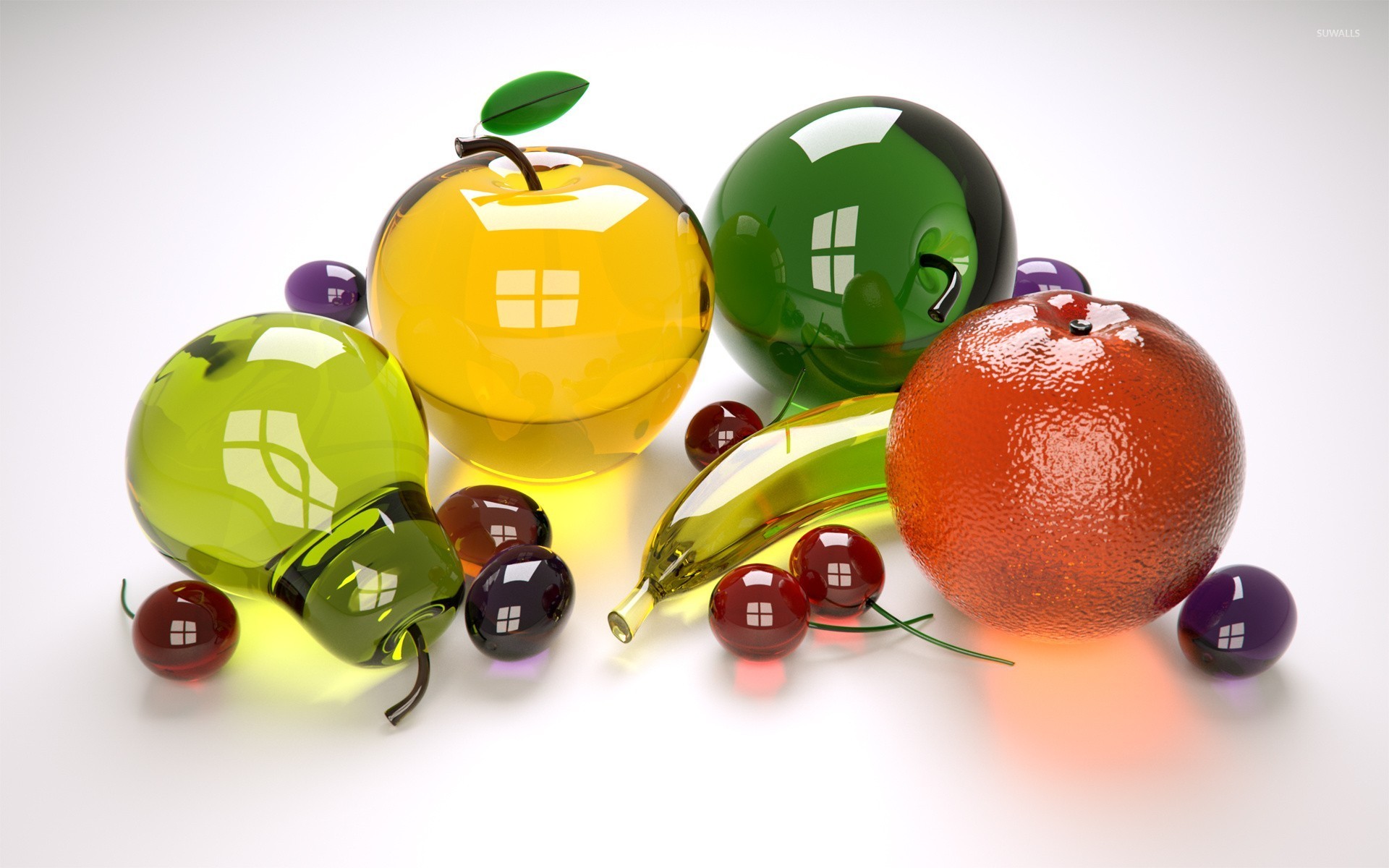 Glass Fruit Wallpapers