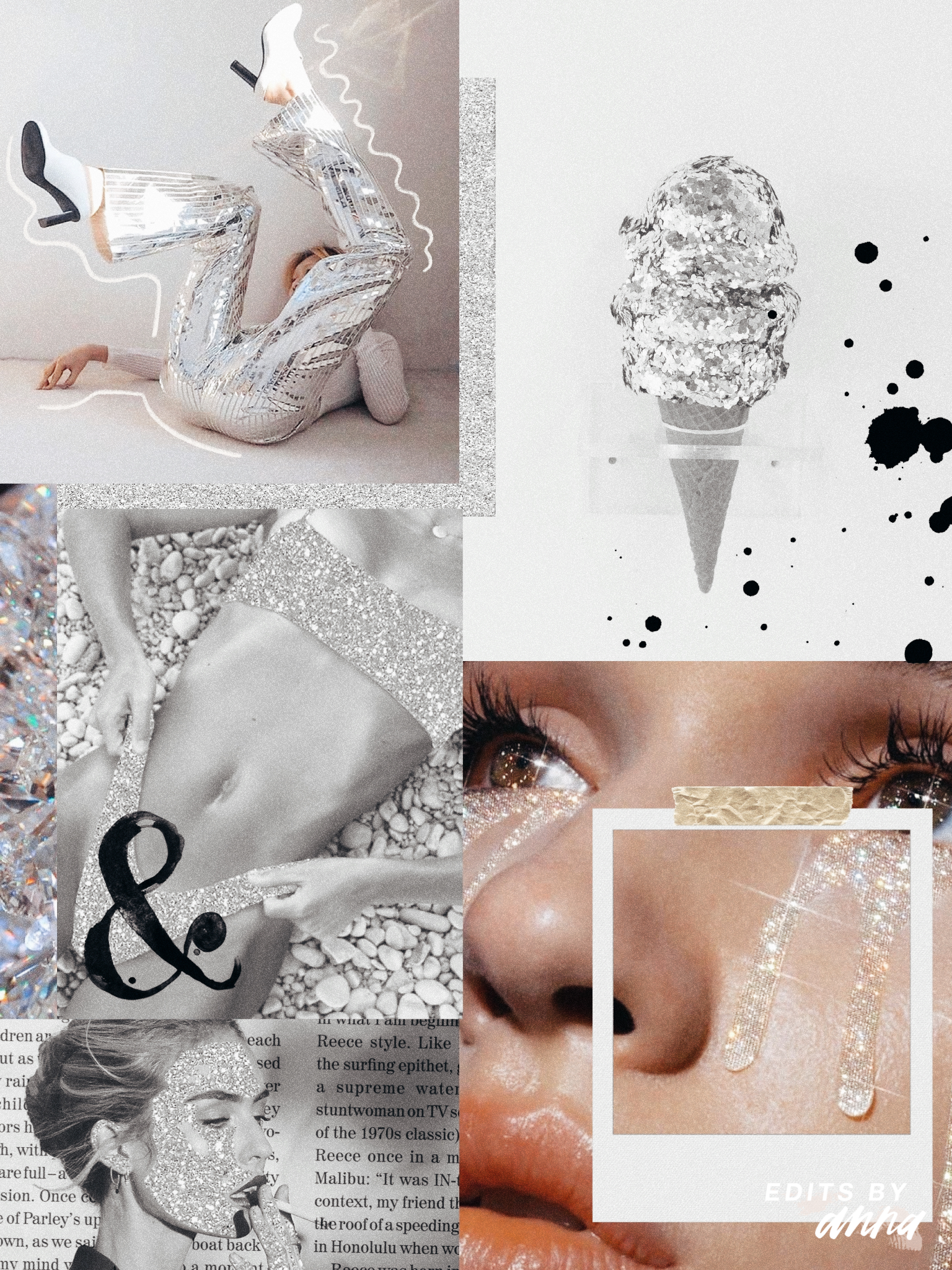 Glitter Aesthetic Collage Wallpapers