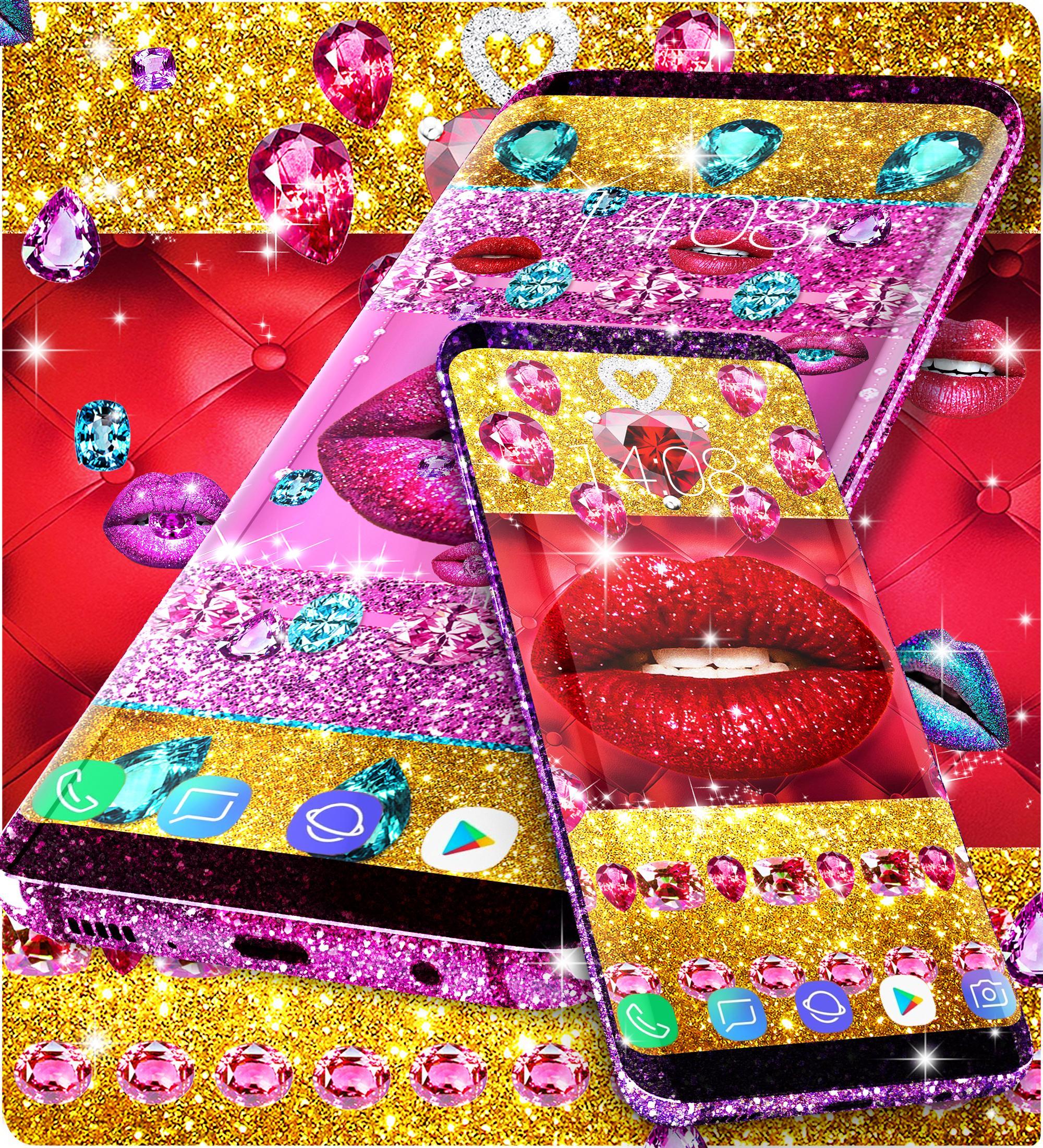 Glitter Lips Wallpapers