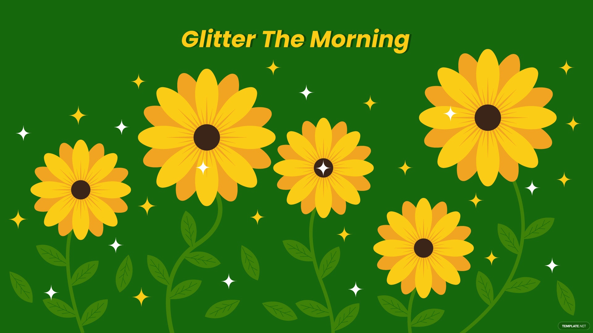 Glitter Sunflower Wallpapers