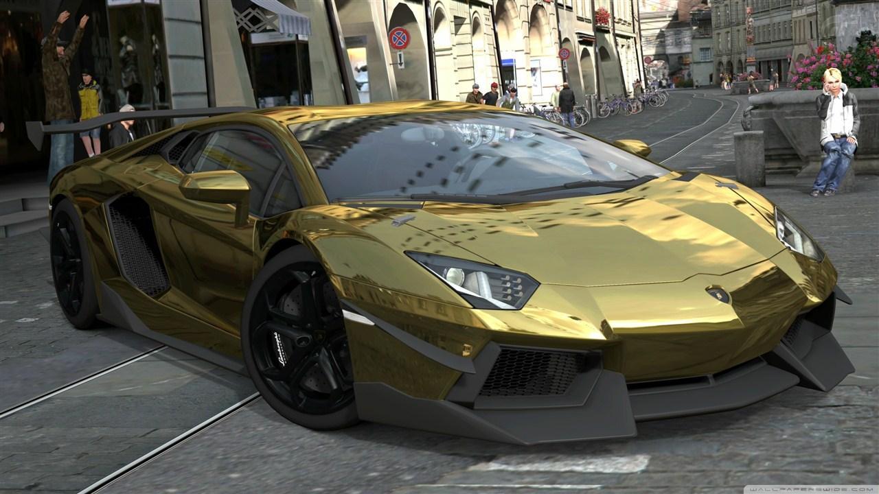 Gold Cool Cars Wallpapers