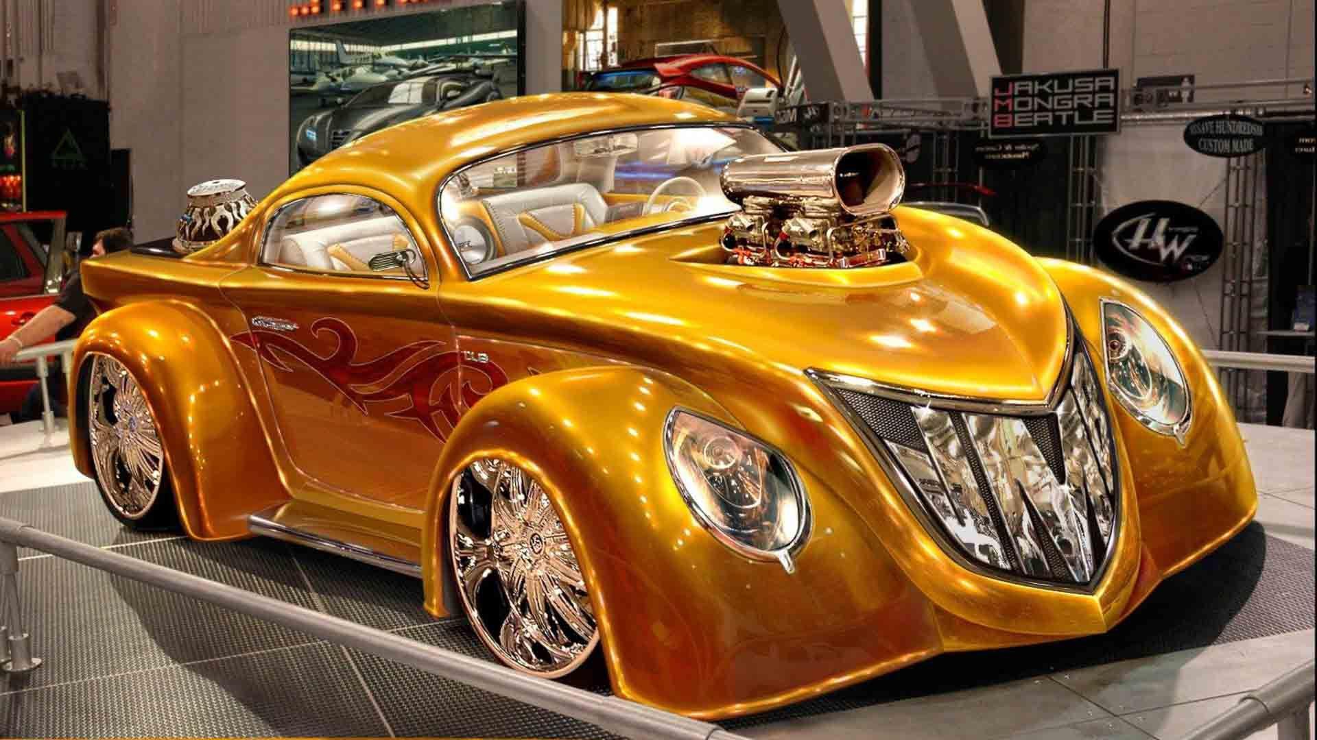 Gold Cool Cars Wallpapers