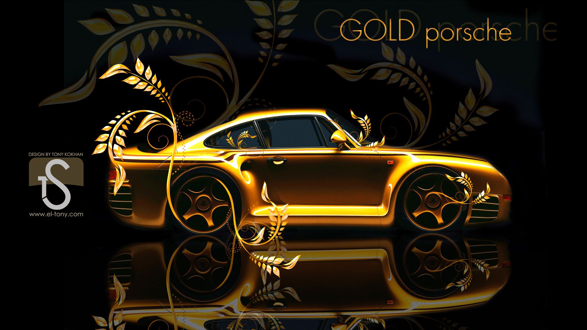 Gold Cool Cars Wallpapers