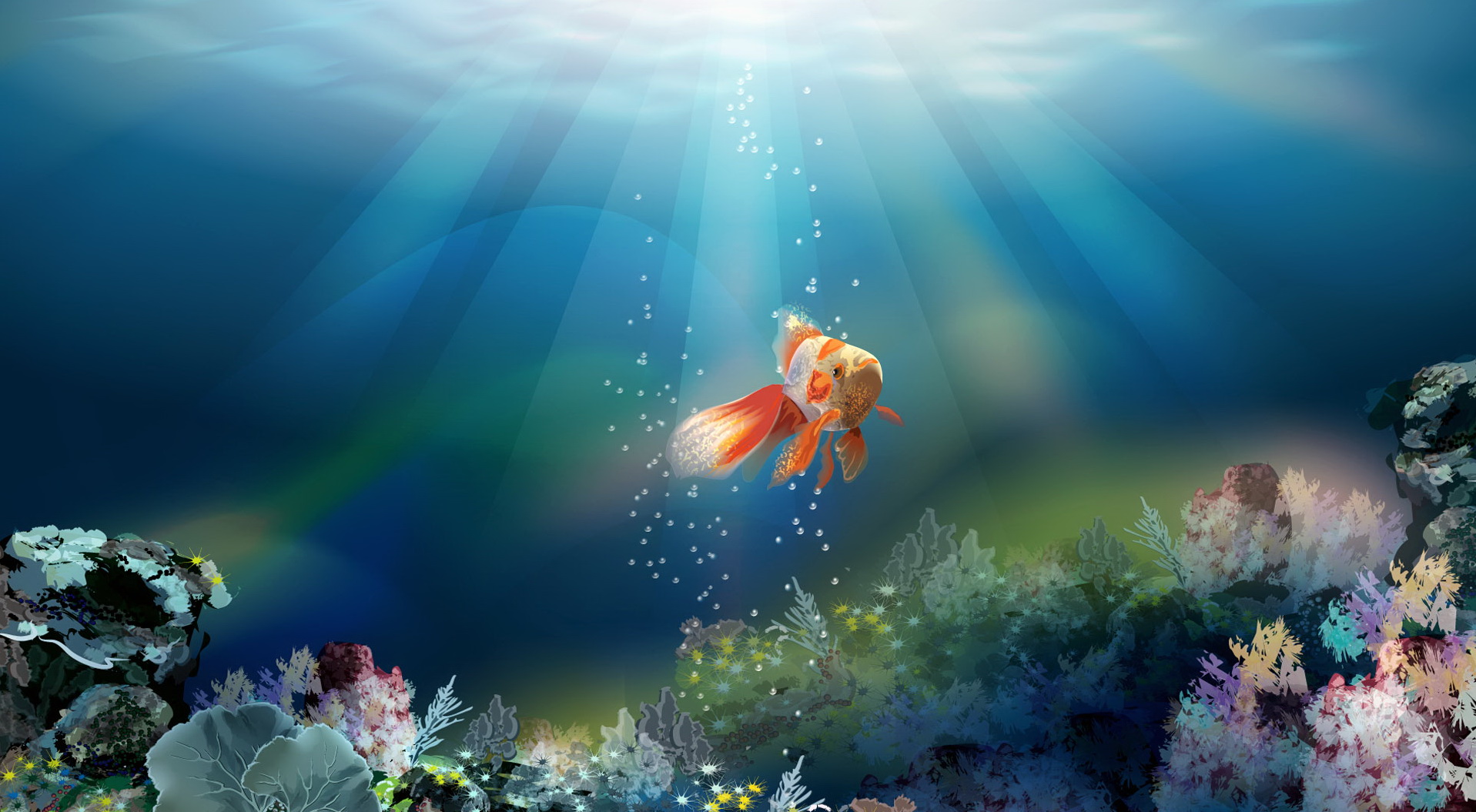 Gold Fish Live Wallpapers